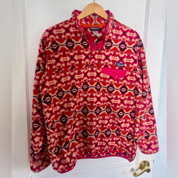 Patagonia Sweaters - Patagonia Synchilla Red and Pink Fleece